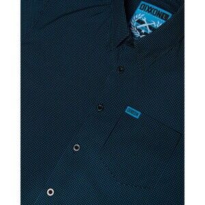 Dixxon Flannel Simple Mind Black &Tiffany Blue Sz XL Bamboo Lightweight Shirt